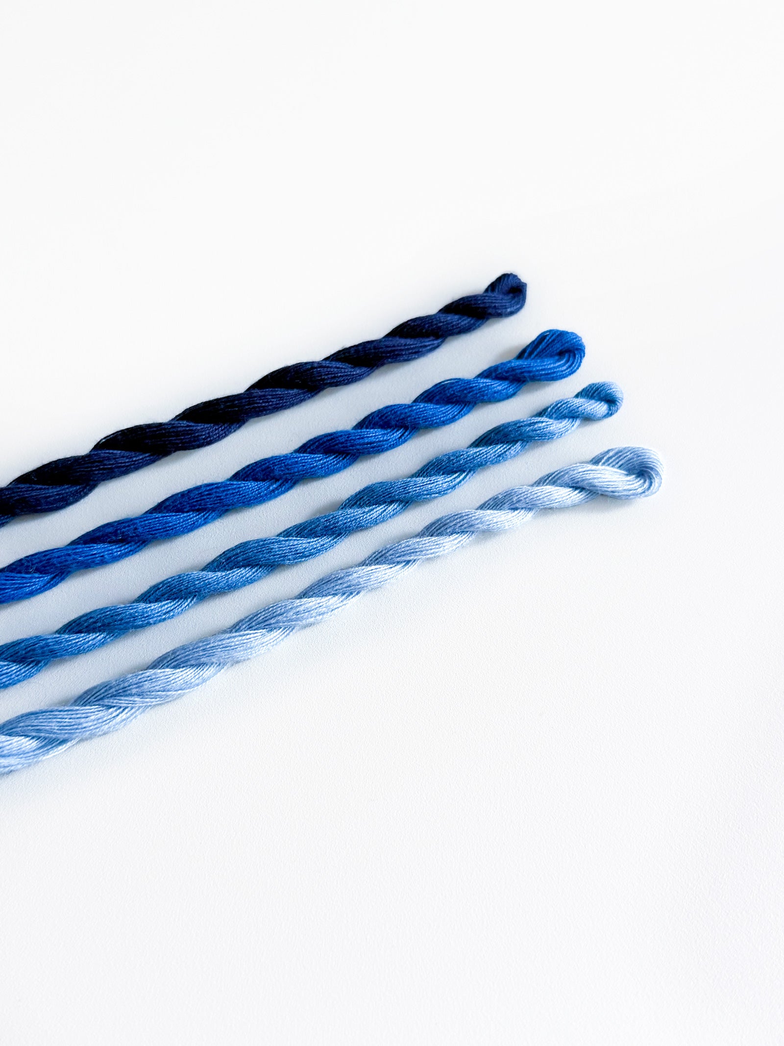 Bomuldsbroderigarn | Blå farver