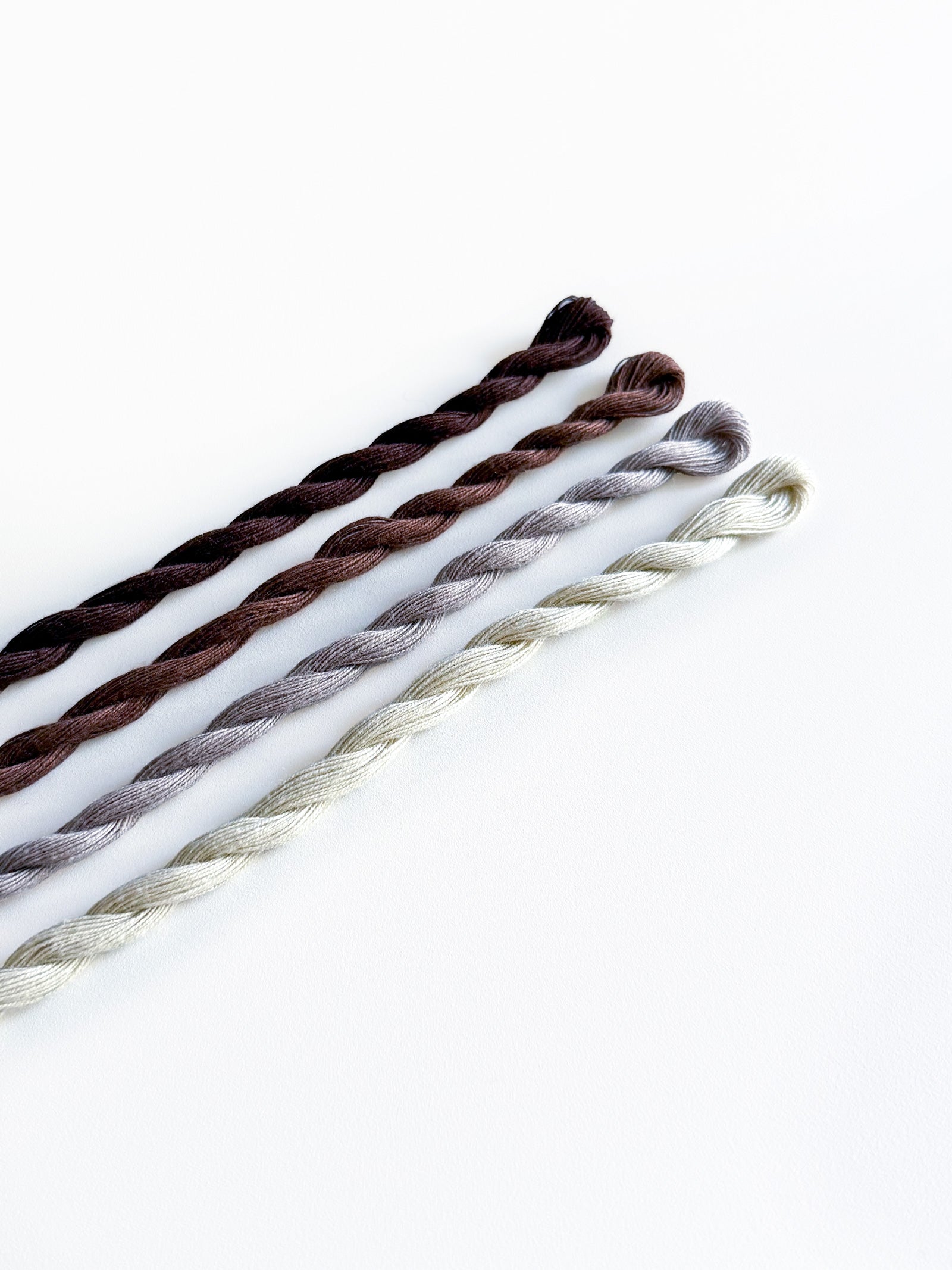 Bomuldsbroderigarn | Brune farver