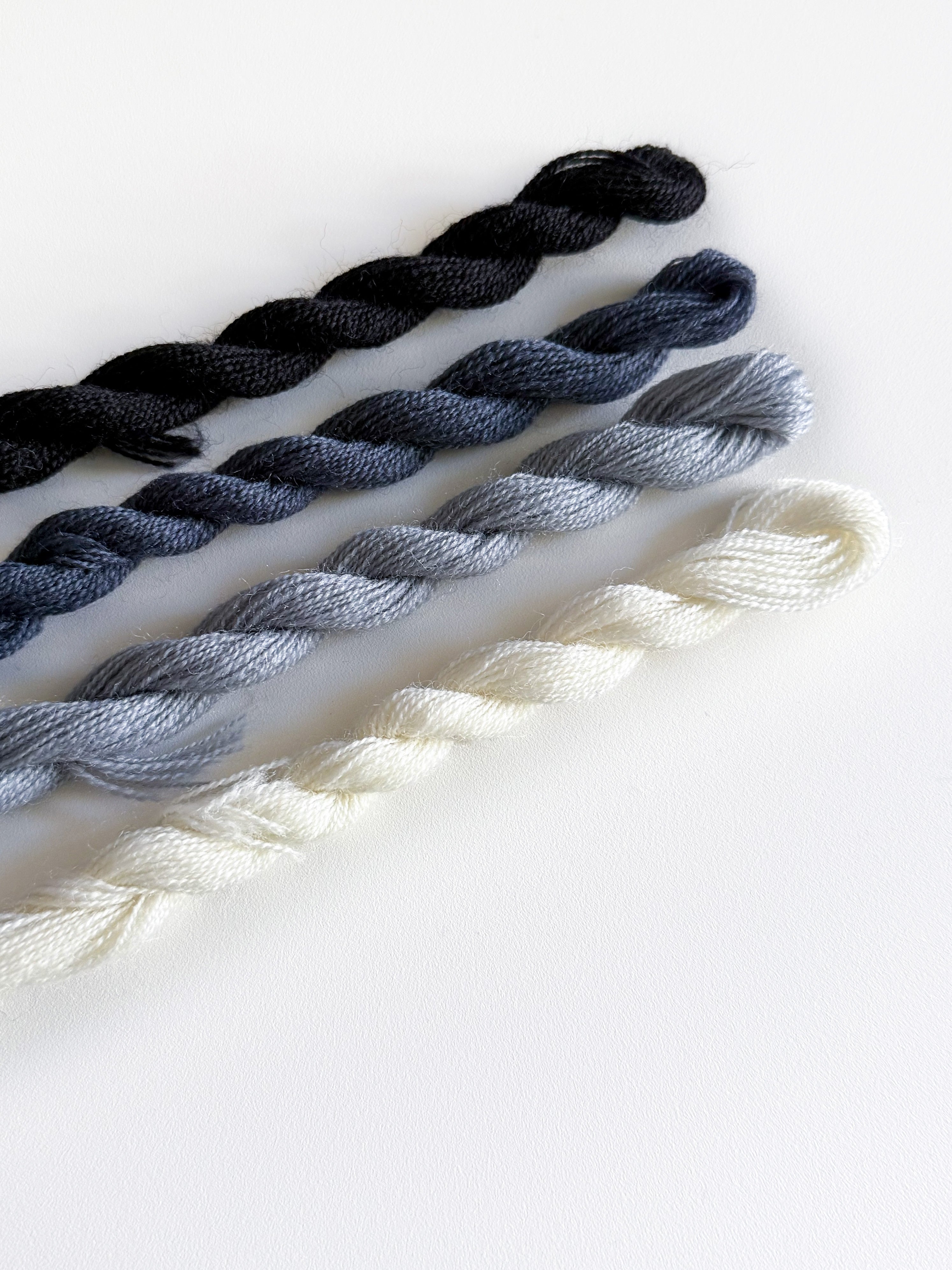 Uldbroderigarn | Grå farver